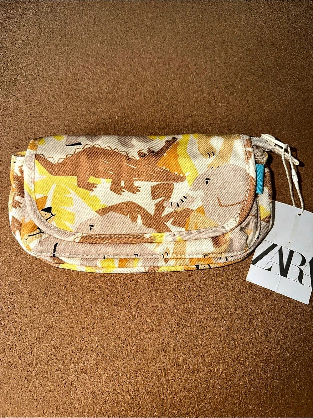 Zara Printed canva Pencil case